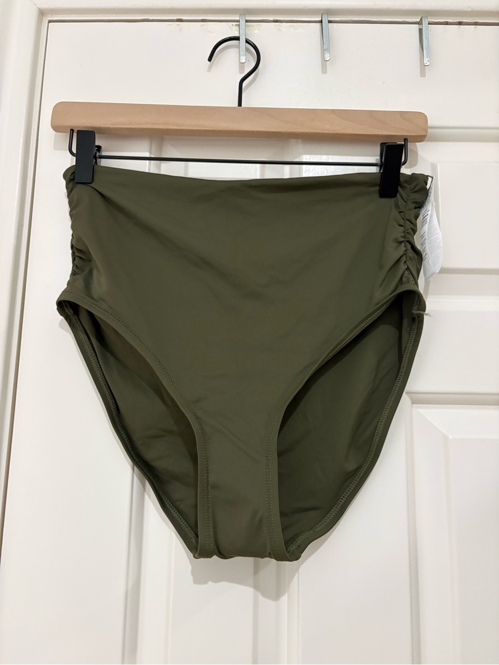 Coco Reef High-Waist Olive Green Bikini Bottoms NWOT size medium